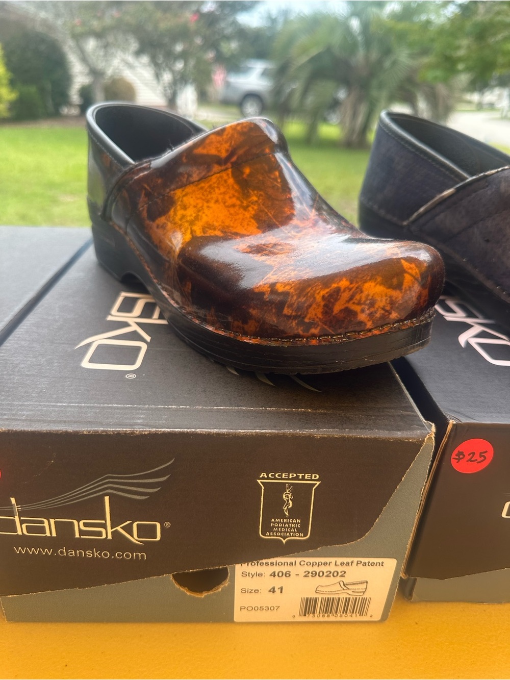 Dansko Copper Leaf Tortoiseshell Clog